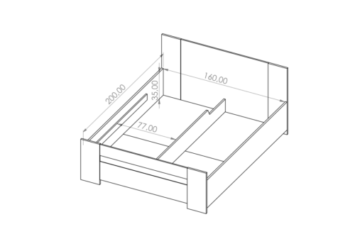 SCHLAFZIMMER-SET  BONZO VI     VERSCHIEDENE FARBEN