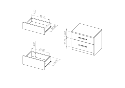 SCHLAFZIMMER-SET  BONZO VI     VERSCHIEDENE FARBEN