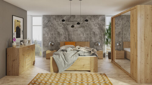 SCHLAFZIMMER-SET  BONZO VI     VERSCHIEDENE FARBEN