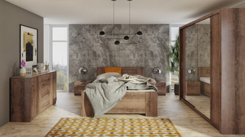 SCHLAFZIMMER-SET  BONZO VI     VERSCHIEDENE FARBEN