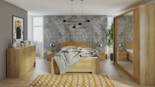 SCHLAFZIMMER-SET  BONZO VI     VERSCHIEDENE FARBEN