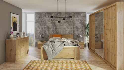 SCHLAFZIMMER-SET  BONZO VII    VERSCHIEDENE FARBEN
