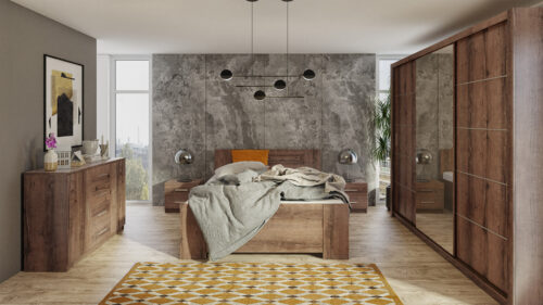 SCHLAFZIMMER-SET  BONZO VII    VERSCHIEDENE FARBEN