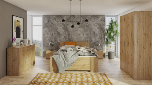 SCHLAFZIMMER-SET  BONZO VIII    VERSCHIEDENE FARBEN