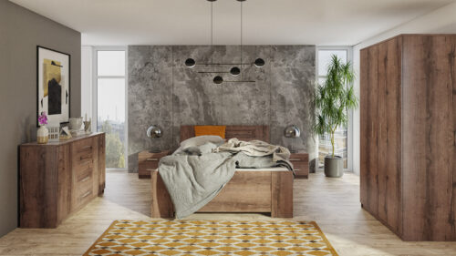 SCHLAFZIMMER-SET  BONZO VIII    VERSCHIEDENE FARBEN