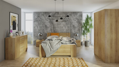 SCHLAFZIMMER-SET  BONZO VIII    VERSCHIEDENE FARBEN