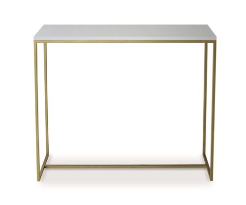 KONSOLENTISCH Industrie/Loft   Weiß-Gold  Verschiedene Großen