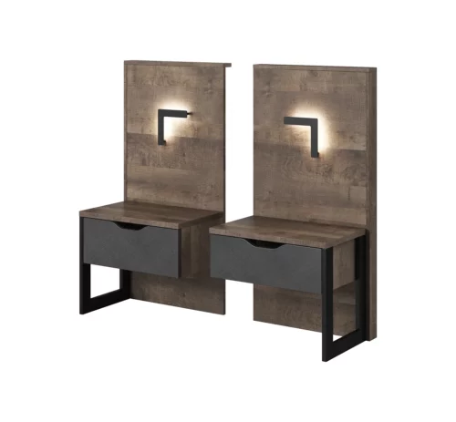 ARDEN BETT 160 MIT NACHTTISCH