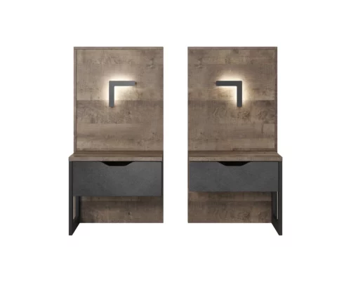 ARDEN BETT 160 MIT NACHTTISCH