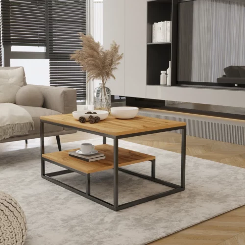 Couchtisch mit Ablage 90