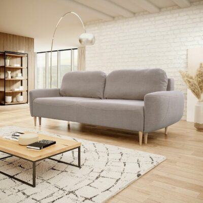 Boho Sofa mit Schlaffunktion und Bettkasten