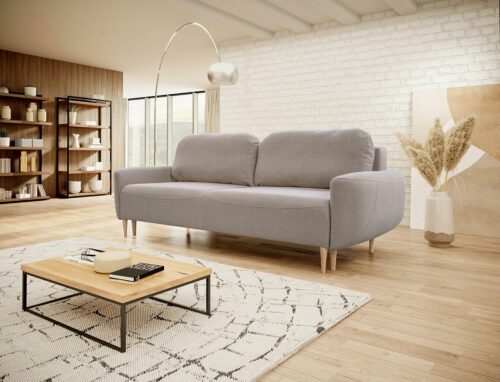 Boho Sofa mit Schlaffunktion und Bettkasten