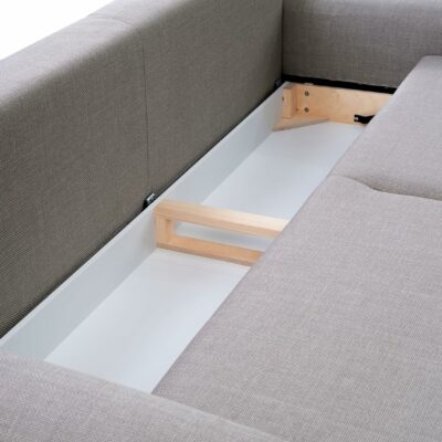 Boho Sofa mit Schlaffunktion und Bettkasten
