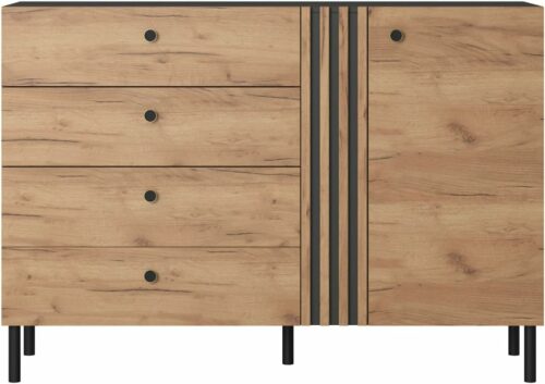 Design Möbel Arden Schlafzimmer Kommode mit Schubladen