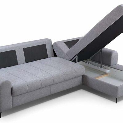 Design Möbel Akira Ecksofa mit Schlaffunktion und Bettkasten