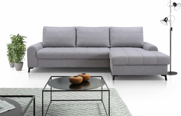 Design Möbel Akira Ecksofa mit Schlaffunktion und Bettkasten