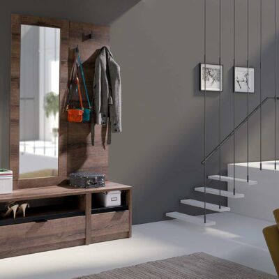 Design Möbel Garderoben Set Wandgarderobe