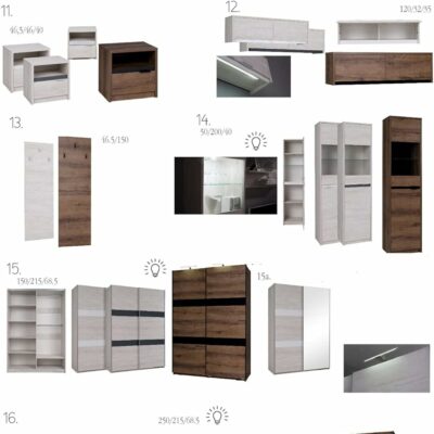 Design Möbel Garderoben Set Wandgarderobe