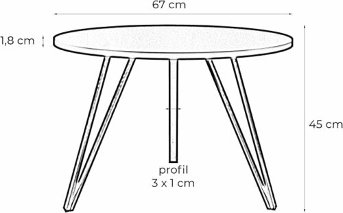 71DrF6UGk9L._AC_SX679_ Moderner runder Couchtisch