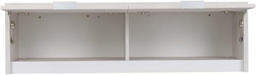 Schlafzimmer Möbel Dustin Eiche Weiß und Graphit glänzend