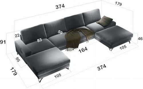 Ecksofa mit Schlaffunktion OLIVIO 4 U FR 01
