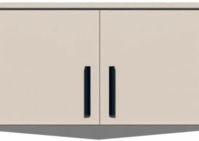 Gustavo Kleiderschrank Zwei Regale Holz Abschließbarer Schrank Soft-Close-Scharnieren PVC-Kanten Schlafzimmer Begehbarer Caschmere