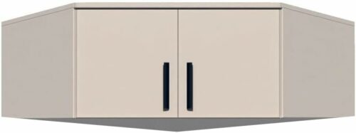 Gustavo Kleiderschrank Zwei Regale Holz Abschließbarer Schrank Soft-Close-Scharnieren PVC-Kanten Schlafzimmer Begehbarer Caschmere