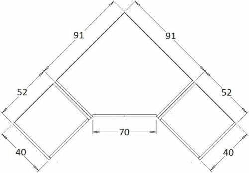 Eckkleiderschrank Set Gustavo Eckschrank mit 2 Regale