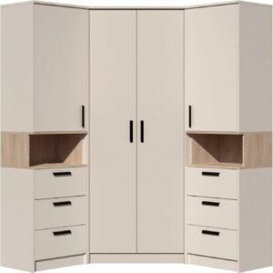 Regal Kleiderschrank 2 Schubladen