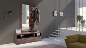 Eckkleiderschrank Set Gustavo Eckschrank mit 2 Regale