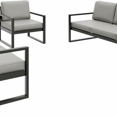 610rHdRyqDL._AC_SL1500_ Gartenmöbel Set Solar Lounge Sofa Sessel Tisch Metall S-PB08