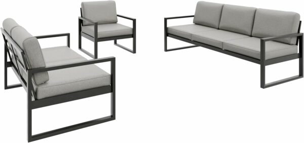 610rHdRyqDL._AC_SL1500_ Gartenmöbel Set Solar Lounge Sofa Sessel Tisch Metall S-PB08