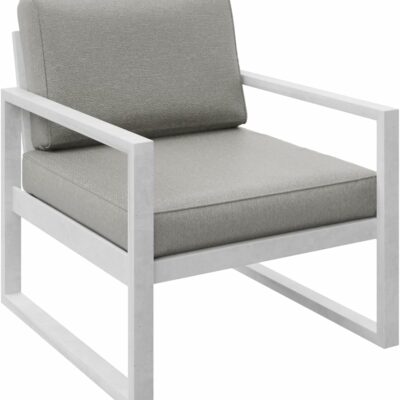 Gartenmöbel Set Solar Lounge Sofa Sessel Tisch Metall W-PB08