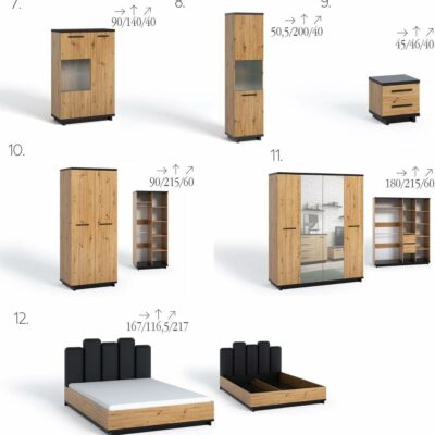 Schrank mit Vitrine Glasvitrine mit Schranken Vitrinenschrank Bücherschrank Aktenschrank Büroschrank Vitrine Schrank Bücherregal Standvitrine 50,5 x 200 x 40 cm