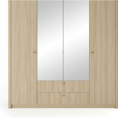 71PnVSiMp4L._AC_SL1500_ Eleganter Kleiderschrank im skandinavischen Stil – Modell Viki, 213 cm, Eiche Barista