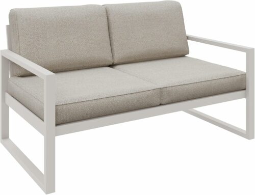 Gartenmöbel Set Solar Lounge Sofa Sessel Tisch Metall C-PD02