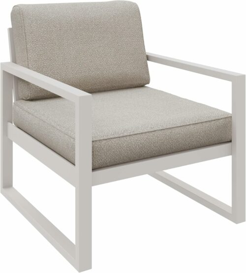 Gartenmöbel Set Solar Lounge Sofa Sessel Tisch Metall C-PD02