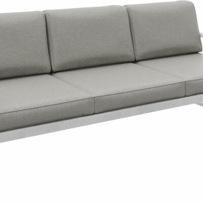 Gartenmöbel Set Solar Lounge Sofa Sessel Tisch Metall W-PB08