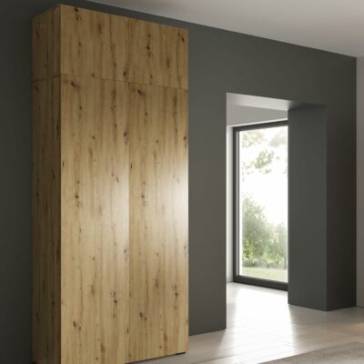 81HuIE9rWSL._AC_SL1500_ Kleiderschrank Olek 100 cm mit Aufsatz | 245 cm Höhe | 4 Türen | Push-to-Open | Moderner Garderobenschrank