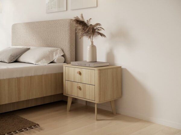 Nachttisch Viki – Breite 63,2 cm | Skandinavisch-Japanisches Design | Eiche Barista