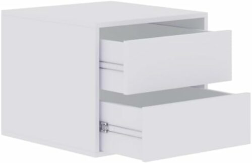Kleiderschrank 320 cm TRES B - großes offenes Schranksystem ohne Türen mit Schubladen & Kleiderstangen WEIß
