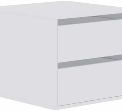 Kleiderschrank 320 cm TRES B - großes offenes Schranksystem ohne Türen mit Schubladen & Kleiderstangen WEIß