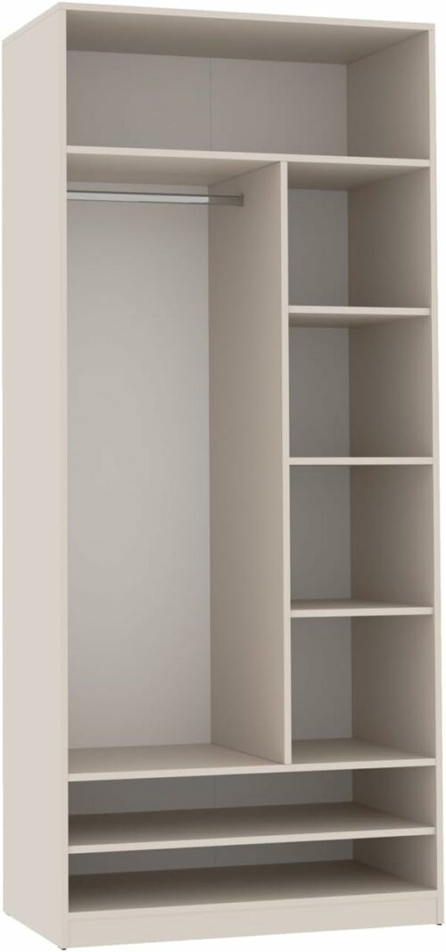 51ODOfqFBbL._AC_SL1500_ Kleiderschrank 320 cm TRES B - großes offenes Schranksystem ohne Türen mit Schubladen & Kleiderstangen Cashmere