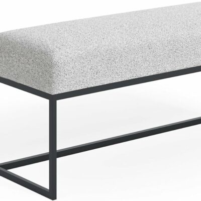 615EiCF5W2L._AC_SL1500_ Moder Moderne gepolsterte Sitzbank mit stabilem Metallgestell – ideal für Flur, Schlafzimmer, Wohnzimmer oder Ankleidezimmer. 80 cm