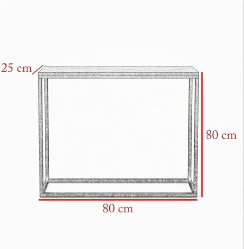 Konsolentisch Beistelltisch Moderner Sofatisch Flurtisch Kleiner Ausstellungstisch Moderner Beistelltisch Tisch für den Flur Tisch Wohnzimmer 100 cm x 80 cm x 25 cm SCHWARZ/SCHWARZ